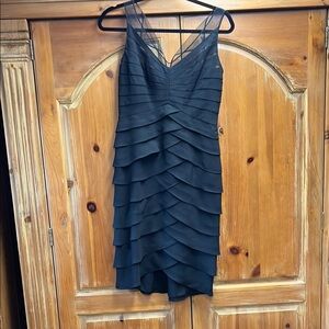 Elegant Black Layered Dress